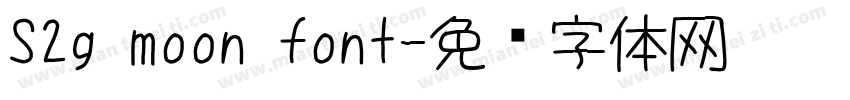 S2g moon font字体转换